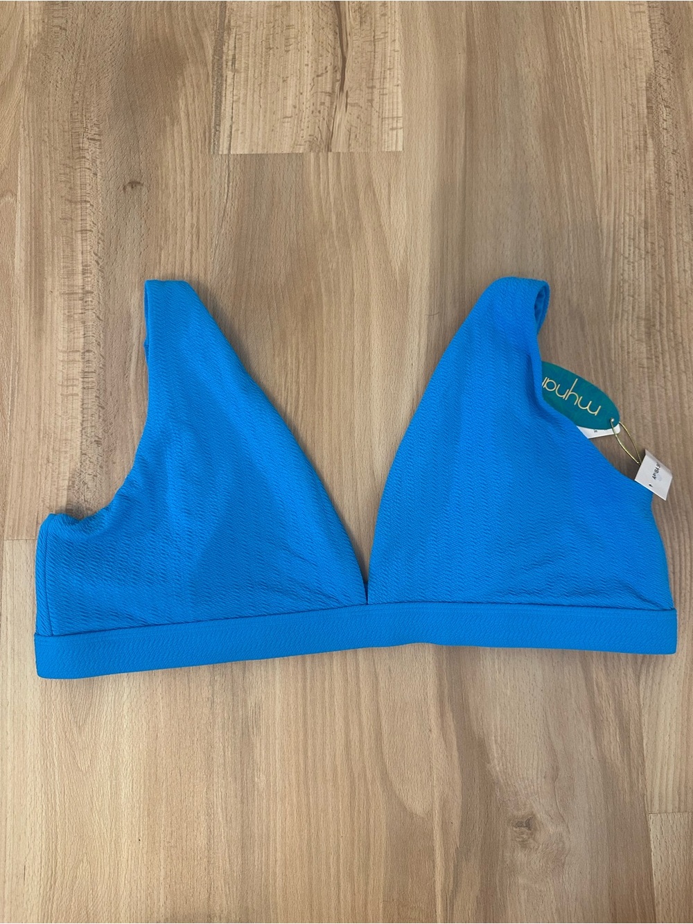 Mynah Aruba Sky Bright Blue Triangle Bikini Top